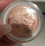 1 oz Indian Buffalo Copper Coin with Capsule