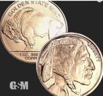 1 oz Indian Buffalo Copper Coin with Capsule