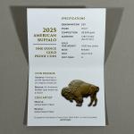 2025-W Gold American Buffalo 1 oz COA Only