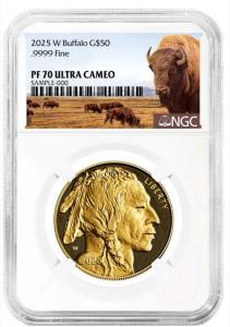 2025 Gold Proof American Buffalo $50 Coin PR70 DCAM