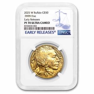 2025-W 1 oz Gold Buffalo Coin PF-70 NGC