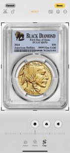 2024 1 oz Gold Buffalo PCGS MS-70 Coin