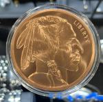5 oz Buffalo Copper Round with Acrylic Capsule