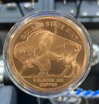 5 oz Buffalo Copper Round with Acrylic Capsule