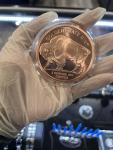 5 oz Buffalo Copper Round with Acrylic Capsule