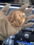 5 oz Buffalo Copper Round with Acrylic Capsule