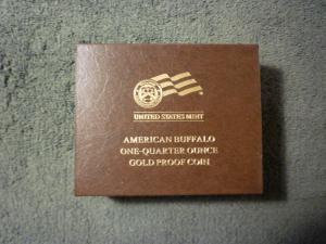 2008 W 1/4 oz Gold Buffalo Proof with Box