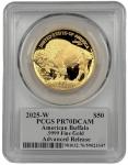 2025 Gold Proof Buffalo $50 Coin PCGS PR 70