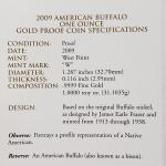 2009-W $50 1 oz Gold American Buffalo Coin
