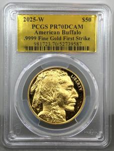 2025-W 1oz Gold Buffalo Proof Coin - PR70 DCAM