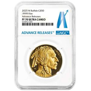 2025-W $50 1oz Proof American Gold Buffalo Coin