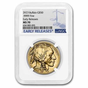 2023 1 oz Gold Buffalo Coin MS-70 NGC