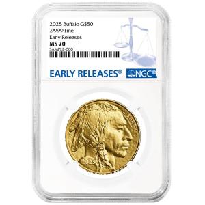 2025 $50 American Gold Buffalo Coin NGC MS70