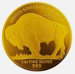 2023 Colorized Gilded American Buffalo Silver Coin