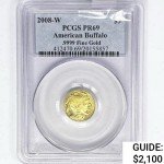 2008-W $5 American Buffalo Gold Coin PR69