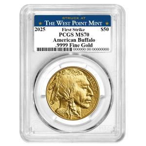 2025 $50 American Gold Buffalo Coin PCGS MS70