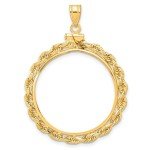 2008 Buffalo Gold Coin Bezel with 14k Rope
