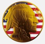 2023 Colorized American Buffalo Gold Coin 1 oz