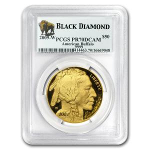 2009-W 1 oz Gold Buffalo Coin PR-70 PCGS