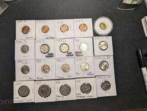 20 Gold Plated Buffalo Nickels, Low Mintage