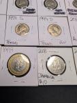 20 Gold Plated Buffalo Nickels, Low Mintage