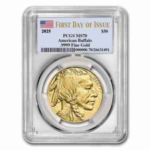 2025 1 oz Gold Buffalo Coin MS-70 PCGS