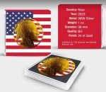 2023 Colorized American Buffalo Gold Coin 1 oz