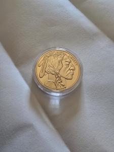 2023 Gold-Plated American Buffalo Indian Head Coin