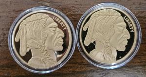2025 $50 Gold Buffalo Tribute Proof Coin Duo