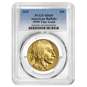 2025 $50 American Buffalo Gold Coin MS69