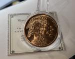 1 Oz Copper Buffalo Coin with Certificate & Pouch