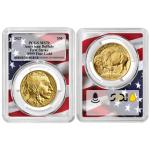 2025 $50 American Buffalo Gold Coin MS70 Flag