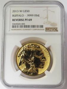 2013 $50 American Buffalo Gold Coin NGC PF69