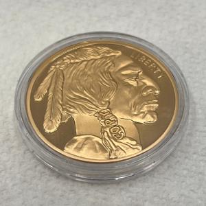 2024 $50 Gold Plated Buffalo Tribute Coin