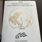 2008 W Buffalo Gold Proof Coin Set 4-Coin