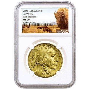 2024 $50 American Buffalo Gold Coin MS70