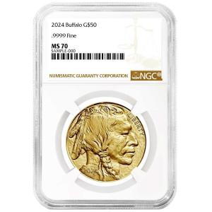 2024 $50 American Gold Buffalo Coin NGC MS70
