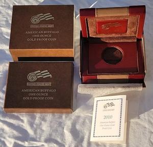 2008 W Buffalo Gold Proof 4 Coin Set Box