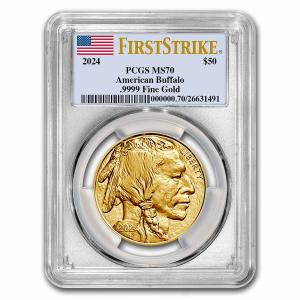 2024 1 oz Gold Buffalo Coin MS-70 PCGS