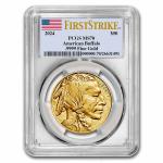 2024 1 oz Gold Buffalo Coin MS-70 PCGS