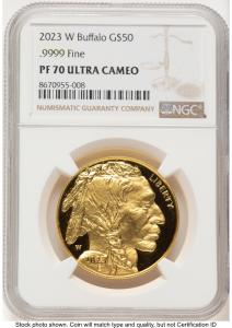 2023-W Proof Gold Buffalo 1 oz Coin PF70