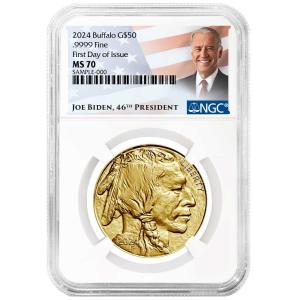 2024 $50 1-oz American Gold Buffalo Coin