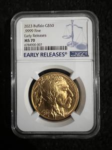 2023 Gold Buffalo Coin MS70 Early Release