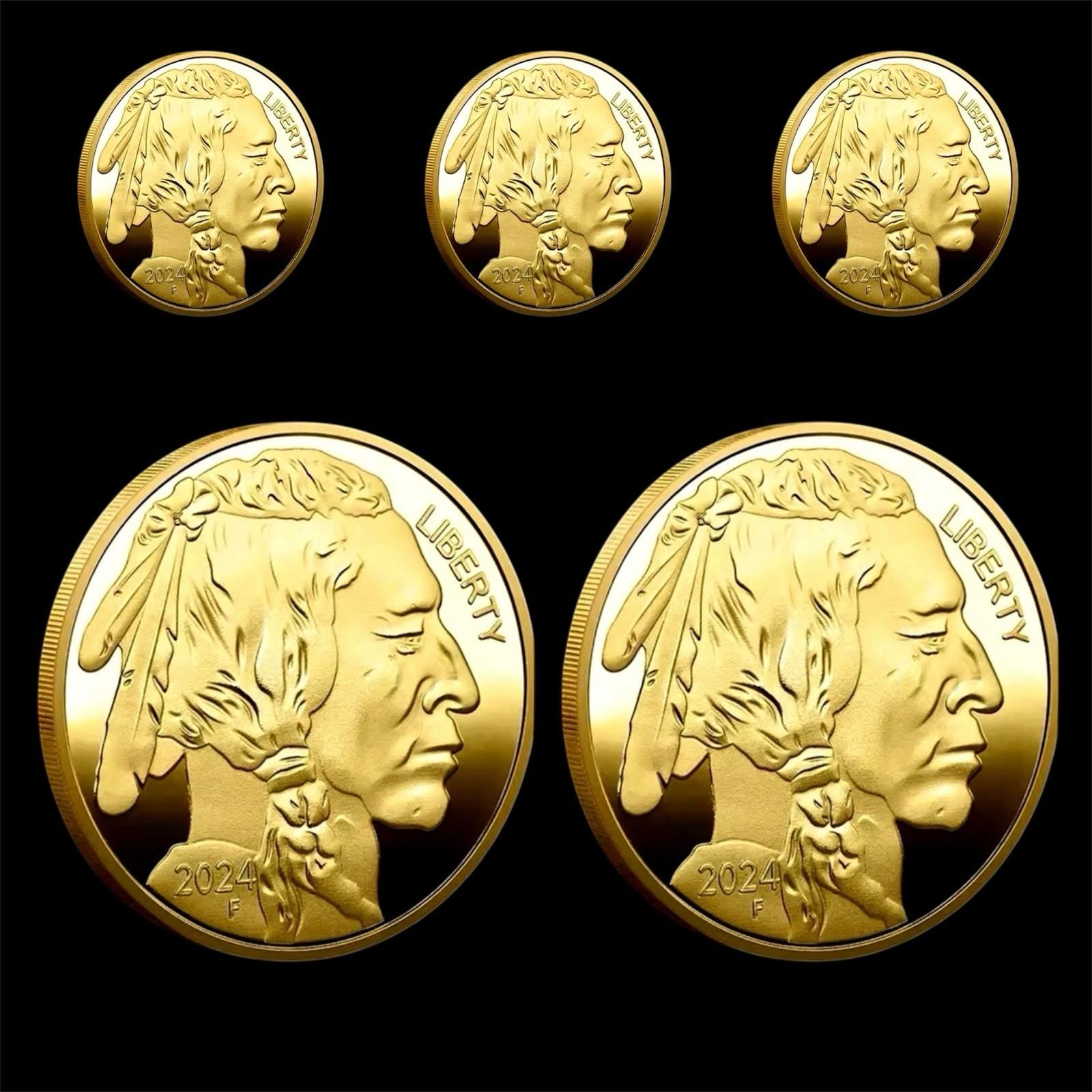 5x 2024 American Buffalo 24K Gold Coins