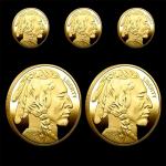 5x 2024 American Buffalo 24K Gold Coins
