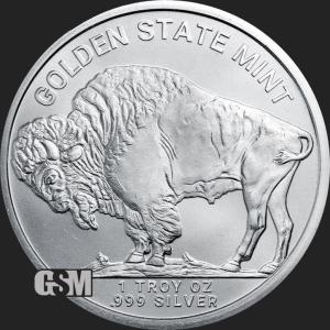 1 Oz Buffalo Silver Round - Golden State Mint
