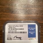 2022 Gold Buffalo 1oz Proof Coin - PF70 UC