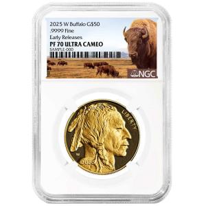 2025-W $50 1-oz Proof Gold Buffalo Coin