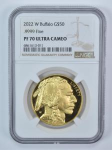 2022-W $50 American Gold Buffalo 1 Oz Coin