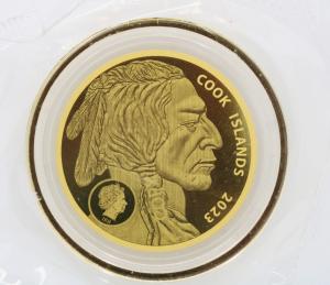 2023 Indian Head Buffalo Gold Coin with COA